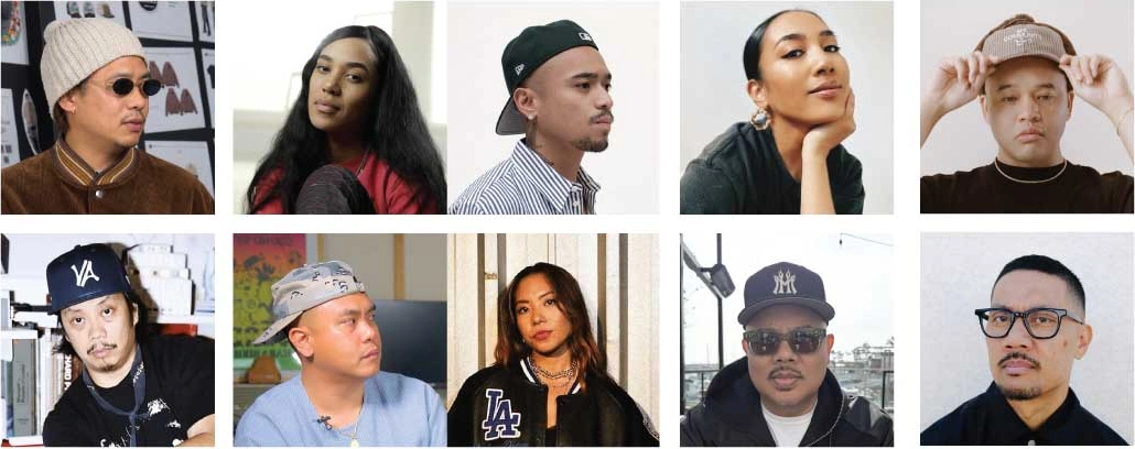 Portraits of the ten creatives featured in Beyond Streetwear