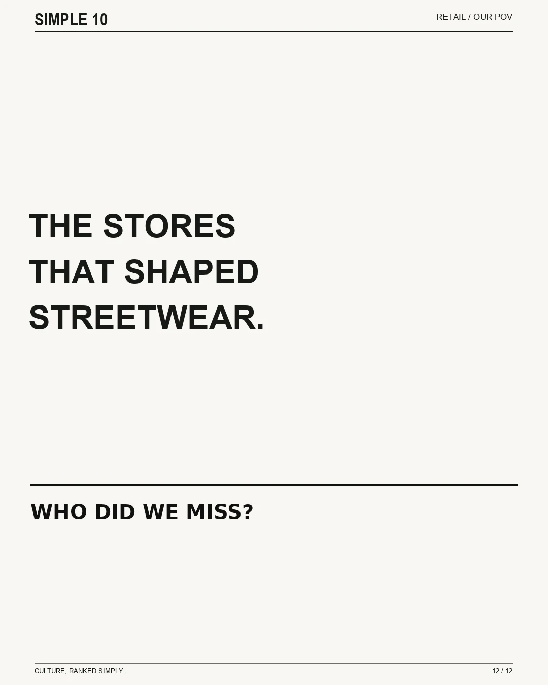 The 10 Greatest Streetwear Retailers of All Time — slide 12 of 12
