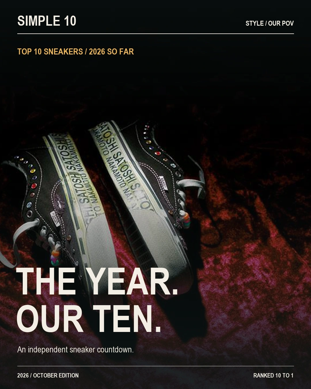 The Year. Our Ten. — Top 10 Sneakers of 2026 So Far cover