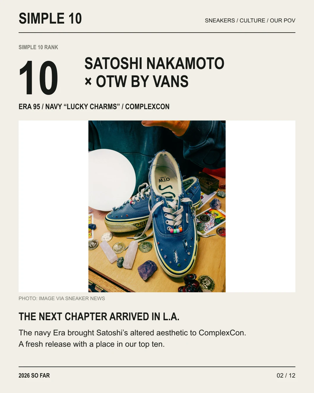 Top 10 Sneakers — 2026 So Far — slide 2 of 12
