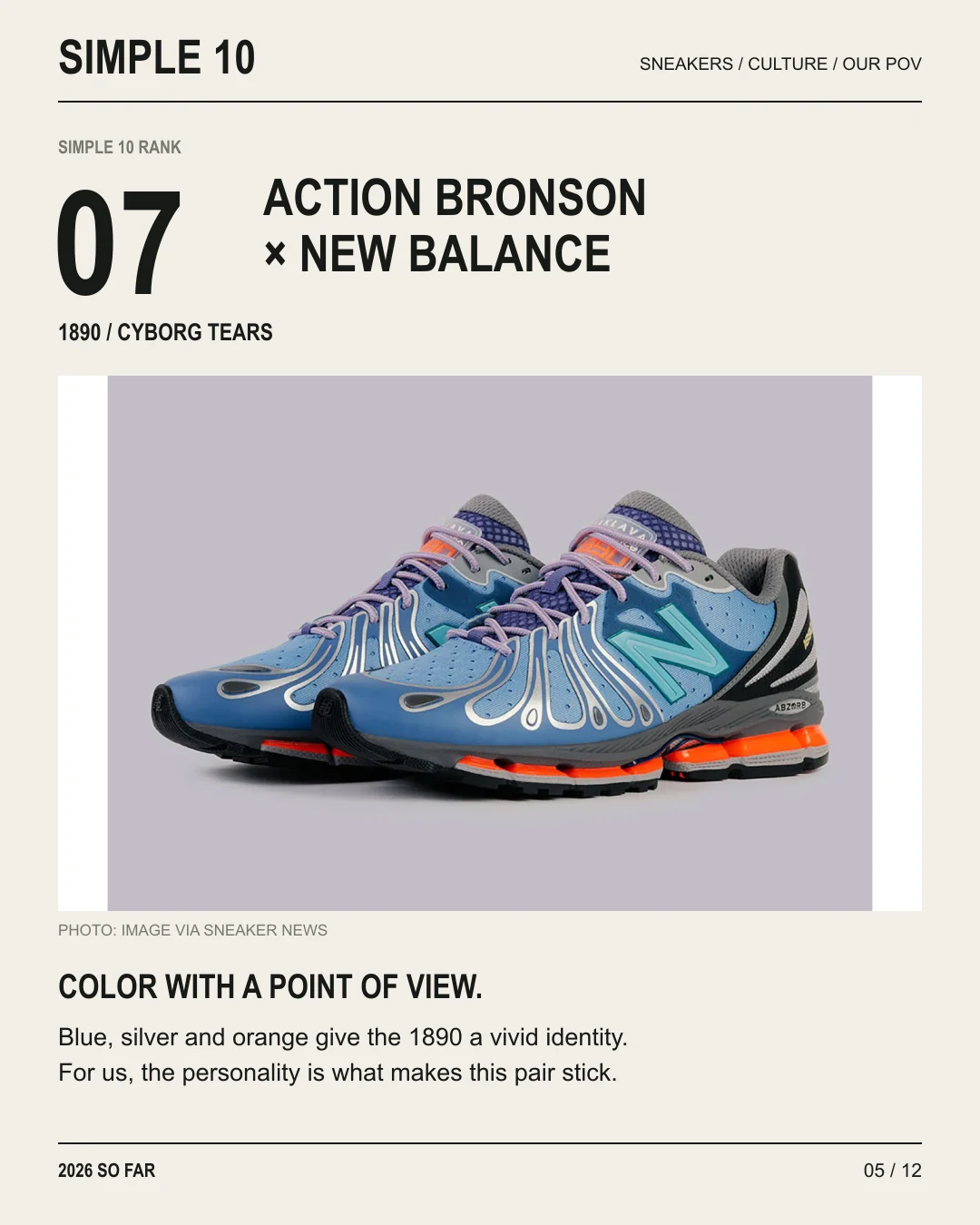 Top 10 Sneakers — 2026 So Far — slide 5 of 12