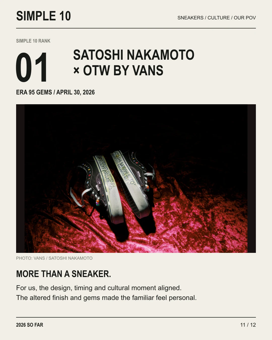 Top 10 Sneakers — 2026 So Far — slide 11 of 12